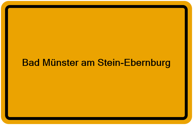 Handelsregisterauszug Bad Münster am Stein-Ebernburg